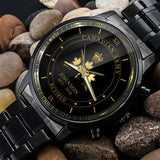 Personalized Canadian Armed Forces Rank Camo Custom Name & Served Time Watch Printed AHVQ24563