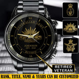 Personalized Australian Armed Forces Rank Camo Custom Name & Served Time Watch Printed AHVQ24563