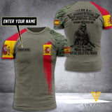 Customized Spanish Soldier 3D Printed Combat Shirt EZT074