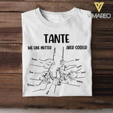 PERSONALIZED TANTE AUNTIE KIDS NUMBERS T-SHIRT