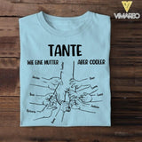 PERSONALIZED TANTE AUNTIE KIDS NUMBERS T-SHIRT