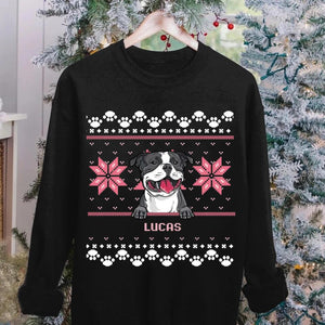 Personalized Dog Lover Christmas Crew Neck Sweatshirt Printed 22OCT-HY13