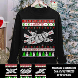 Personalized Auntie Like A Mom But A Cooler Christmas Crew Neck Sweatshirt Printed 22OCT-HY15