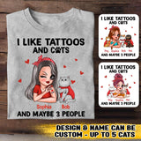 Personalized I Like Tattoos And Cat Shirt Printed 22NOV-HQ07
