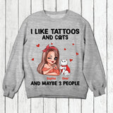 Personalized I Like Tattoos And Cat Shirt Printed 22NOV-HQ07