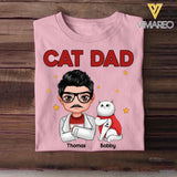 Personalized Cat Dad I Love Cat Tshirt Printed 22NOV-DT07