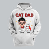 Personalized Cat Dad I Love Cat Tshirt Printed 22NOV-DT07