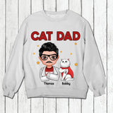 Personalized Cat Dad I Love Cat Tshirt Printed 22NOV-DT07