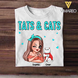 Personalized Tats & Cats Girl Love Tattoos And Cat Shirt Printed 22NOV-DT07