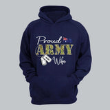 Personalized Proud Australian Army Wife Grandma Mommy Rank With Name Camo Hoodie Or Tshirt Printed 22NOV-DT10