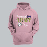 Personalized Proud Australian Army Wife Grandma Mommy Rank With Name Camo Hoodie Or Tshirt Printed 22NOV-DT10