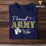 Personalized Proud Australian Army Wife Grandma Mommy Rank With Name Camo Hoodie Or Tshirt Printed 22NOV-DT10