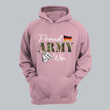 Personalized Proud German Army Wife Grandma Mommy Rank With Name Camo Hoodie Or Tshirt Printed 22NOV-DT10