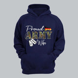 Personalized Proud German Army Wife Grandma Mommy Rank With Name Camo Hoodie Or Tshirt Printed 22NOV-DT10