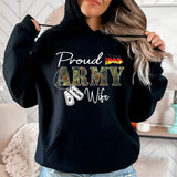 Personalized Proud German Army Wife Grandma Mommy Rank With Name Camo Hoodie Or Tshirt Printed 22NOV-DT10