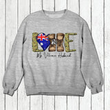 Personalized Love My Australian Veteran Husband Tshirt Hoodie Or Sweatshirt Printed QTHQ1211