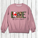 Personalized Love My Canadian Veteran Husband Tshirt Hoodie Or Sweatshirt Printed QTHQ1211