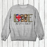 Personalized Love My UK Veteran Husband Tshirt Hoodie Or Sweatshirt Printed QTHQ1211