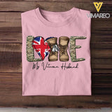 Personalized Love My UK Veteran Husband Tshirt Hoodie Or Sweatshirt Printed QTHQ1211