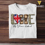 Personalized Love My UK Veteran Husband Tshirt Hoodie Or Sweatshirt Printed QTHQ1211