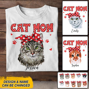 Personalized Cat Mom Tshirt Hoodie Or Sweatshirt Printed 22NOV-DT12