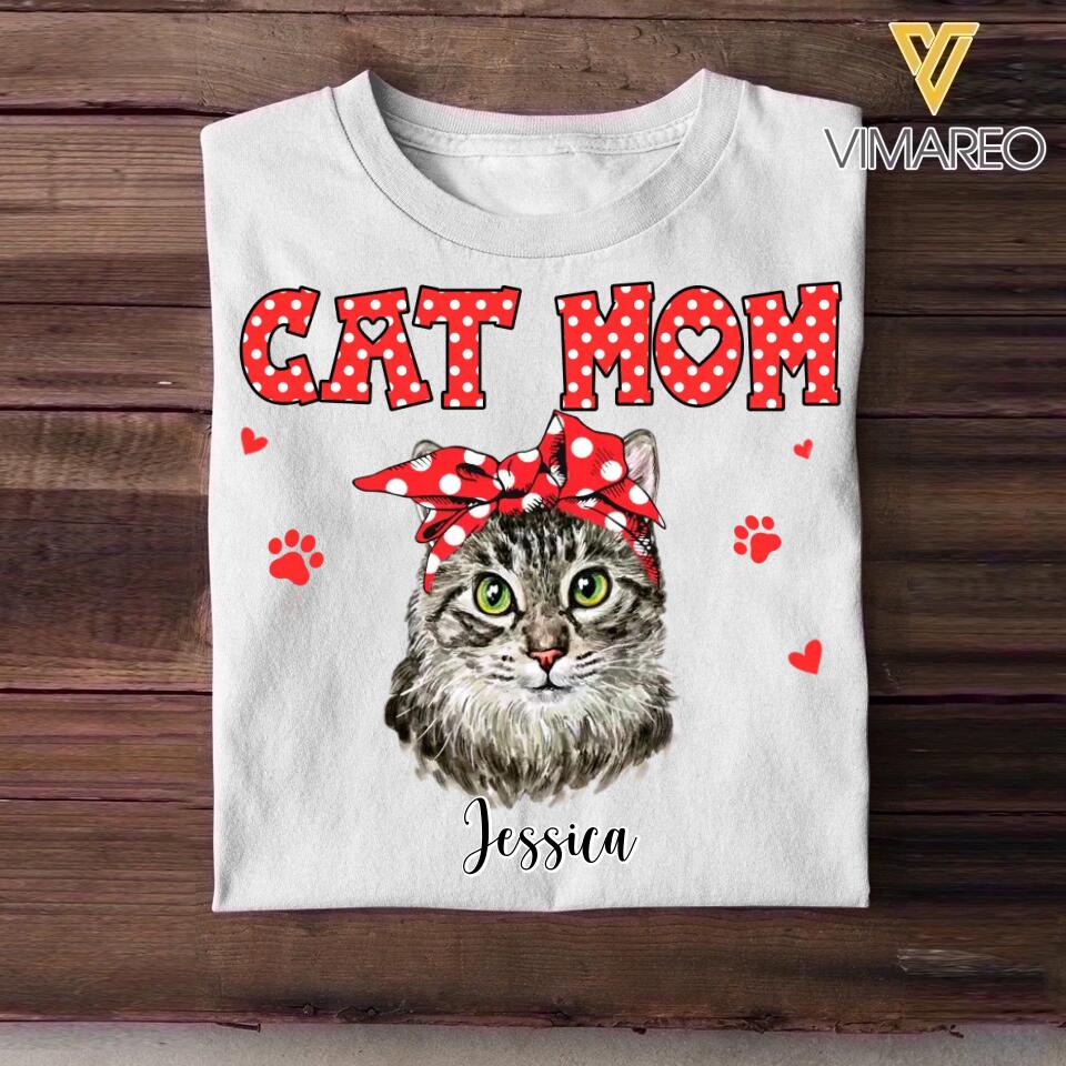 Personalized Cat Mom Tshirt Hoodie Or Sweatshirt Printed 22NOV-DT12