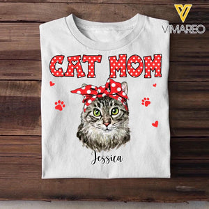 Personalized Cat Mom Tshirt Hoodie Or Sweatshirt Printed 22NOV-DT12