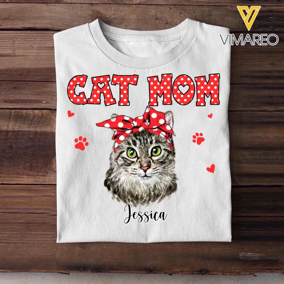 Personalized Cat Mom Tshirt Hoodie Or Sweatshirt Printed 22NOV-DT12