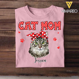 Personalized Cat Mom Tshirt Hoodie Or Sweatshirt Printed 22NOV-DT12