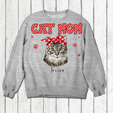Personalized Cat Mom Tshirt Hoodie Or Sweatshirt Printed 22NOV-DT12