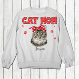Personalized Cat Mom Tshirt Hoodie Or Sweatshirt Printed 22NOV-DT12