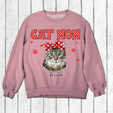 Personalized Cat Mom Tshirt Hoodie Or Sweatshirt Printed 22NOV-DT12