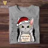 Personalized I Knocked Over The Christmas Tree  Cat Lovers Tshirt Hoodie Or Sweatshirt Printed QTDT2511