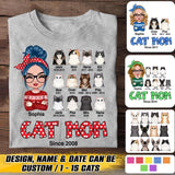 Personalized Cat Mom Shirt Printed 22NOV-HQ29