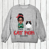 Personalized Cat Mom Shirt Printed 22NOV-HQ29