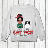 Personalized Cat Mom Shirt Printed 22NOV-HQ29
