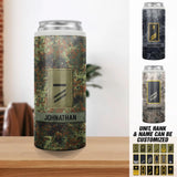 Personalized German Soldier/ Veteran Rank Camo Can Cooler 20oz Printed QTDT2012