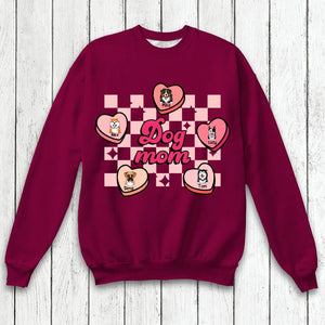 Personalized Dog Mom Sweatshirt Or Tshirt Printed QTHQ3101