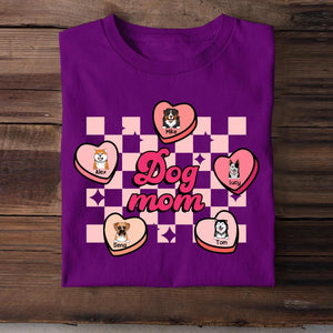 Personalized Dog Mom Sweatshirt Or Tshirt Printed QTHQ3101