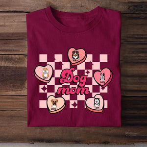 Personalized Dog Mom Sweatshirt Or Tshirt Printed QTHQ3101