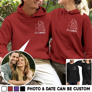 Personalized Your Image Couple Gifts Valentine's Gifts Tshirt Hoodie Or Sweatshirt Printed QTHQ0102