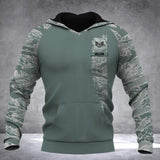 Personalized US Solider/ Veteran With Name and Rank Camo Hoodie 3D Printed QTDT0202