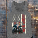 Personalized Upload Photo Jeep Girl Flag Colorful T-shirt Printed QTTB1606