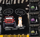 Personalized Jeep And Dog Lover TShirt Printed QTKVH1906
