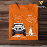 Personalized Jeep And Dog Lover TShirt Printed QTKVH1906