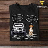 Personalized Jeep And Dog Lover TShirt Printed QTKVH1906