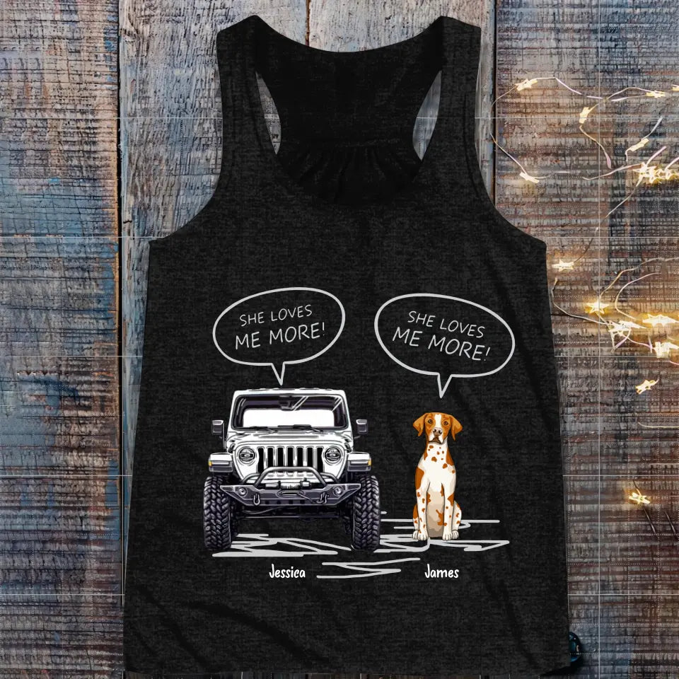 Personalized Jeep And Dog Lover TShirt Printed QTKVH1906
