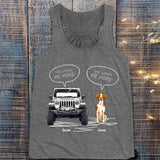 Personalized Jeep And Dog Lover TShirt Printed QTKVH1906