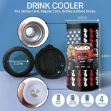 Personalized I'm A Jeep Girl I'm Hard Headed Not Hand Hearted I May Be Stubborn Sassy Can Cooler 16oz Printed MTDT2206