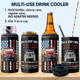 Personalized I'm A Jeep Girl I'm Hard Headed Not Hand Hearted I May Be Stubborn Sassy Can Cooler 16oz Printed MTDT2206